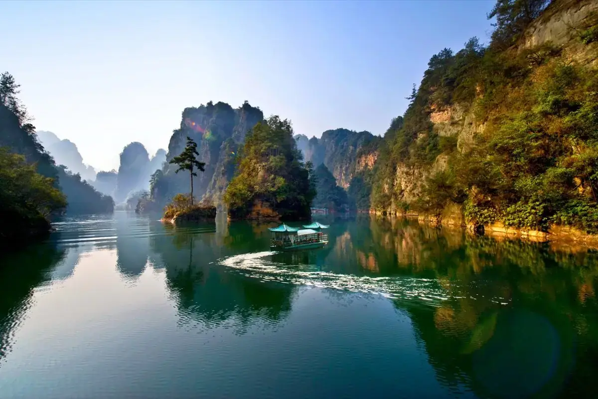 Scenic valley view near Wulingyuan